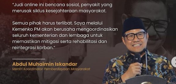 Pemerintah Siapkan Bansos dan Rehabilitasi Gratis untuk Pecandu Judi Online